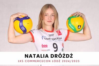 Natalia Dróżdż nadal w ŁKS Commercecon Łódź